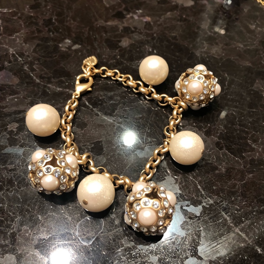 Gold charm bracelet